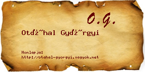 Otáhal Györgyi névjegykártya