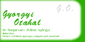 gyorgyi otahal business card